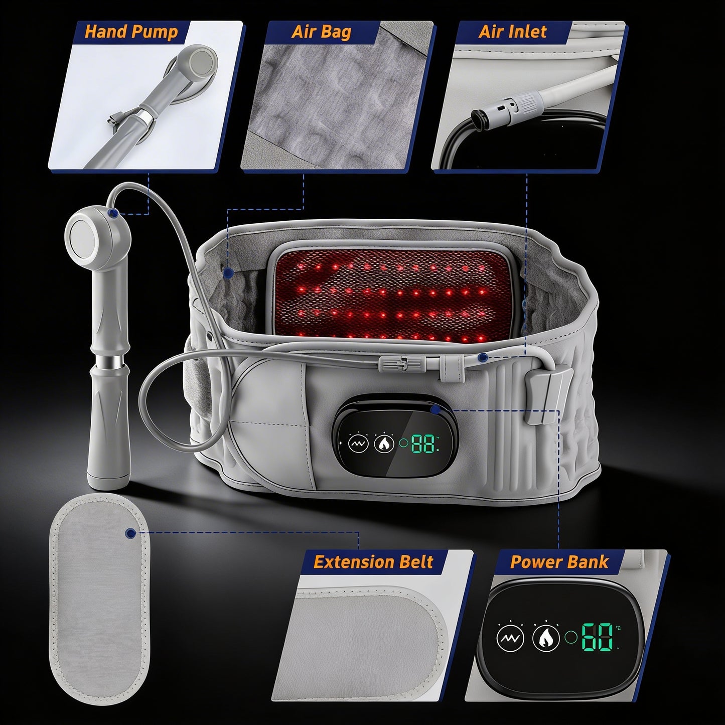 THERAWAVE™ INFRARED BACK THERAPY BELT